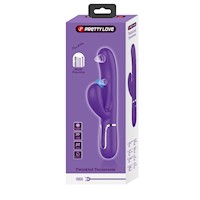 Vibrador Rabbit Sexual Femenino 3 en 1 Succionador y Pulsación Morado